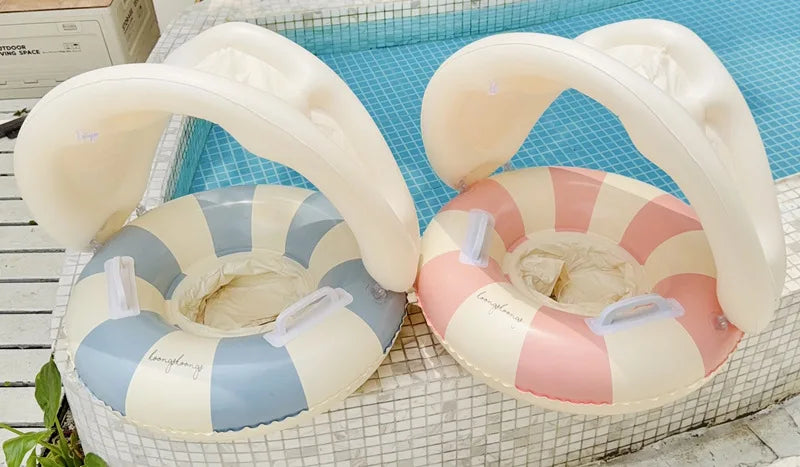 Rooxin Pool Float Swim Ring Tube Inflatable Swimming Seat Floating Ring Swimming Circle Beach Water Play Equipment