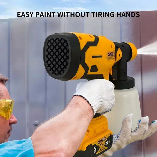 DEWALT 800ML Electric Spray Gun - Cordless, for a uniform coat on walls, cabinets, and DIY craft projects!