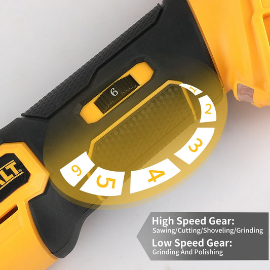 DEWALT DCS356 Brushless Oscillating Multi-Tool Rechargeable Quick Blade Change for Sanding Trimming Grinding Cutting Jobs