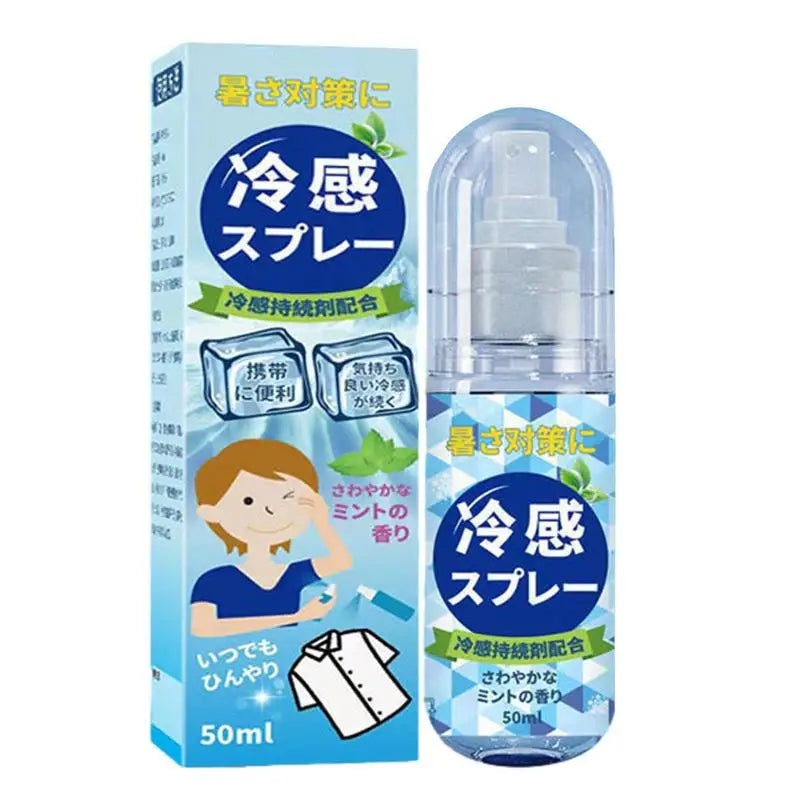 Cooling Mist Spray Peppermint Cooling Mist Cool Down Spray Summer Cooling Hydrating Hot Flash Relief Spray Long-lasting Cool