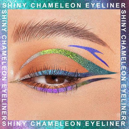 Pearlescent Aurora Purple Eyeliner Pen Chameleon Metallic Eye Liner Shiny Eyeshadow Lying Silkworm Green Blue Makeup Pigment
