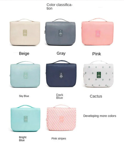 Travel Makeup Bag High Capacity Toiletries Storage Pouch Travel Make Up Organizer Waterproof Beauty Bag Bathroom Wash Bag