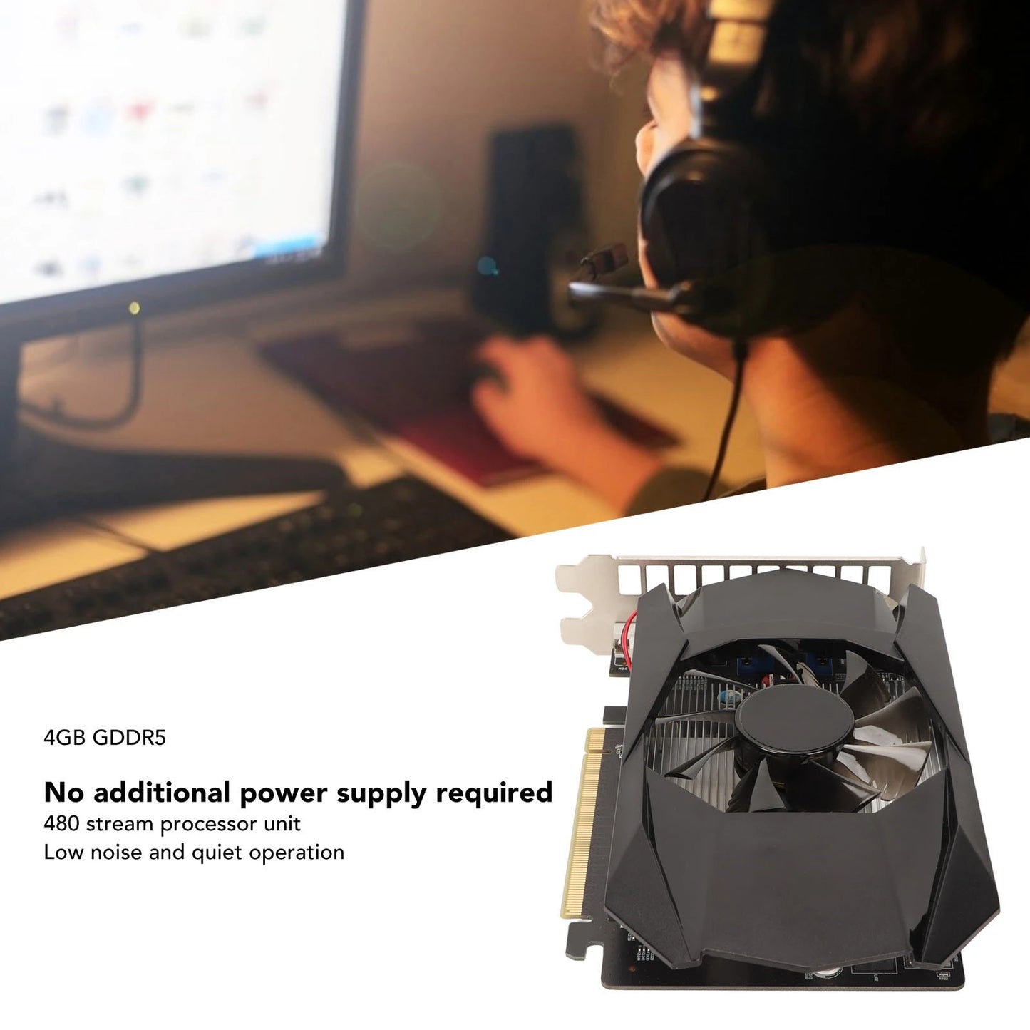 HD7670 4GB GDDR5 Graphics Card 128bit 650MHz Core Frequency Supports DirectX 11 PCI Express X16 2.1 Graphics Card