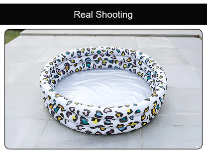 Leopard Pattern Inflatable Children's Sand Pool Outdoor Pool Indoor Ocean Ball Pool Baby Paddling Pool Pvc Swimming Pool