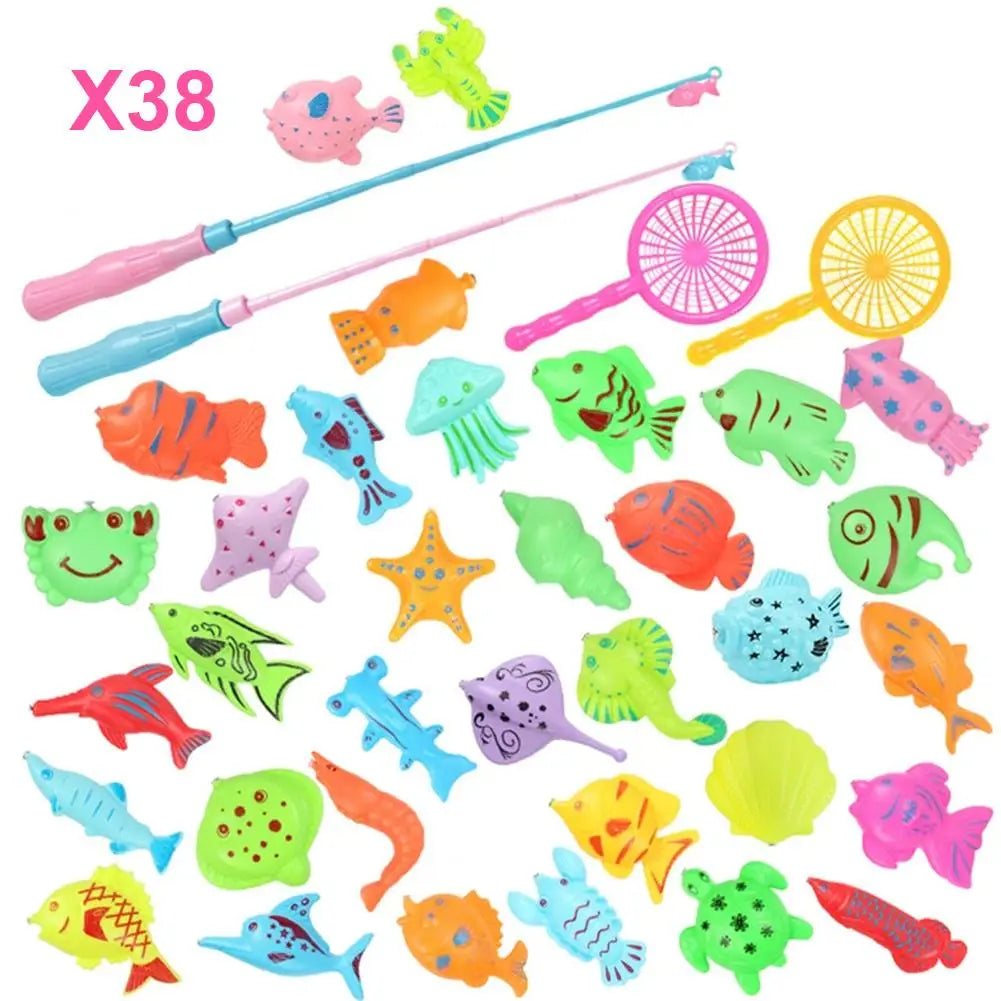 Children Bathtub Fishing Toy Swimming Bathing Pool Water Floating Fish Toy Parent-child Interactive Toys Game Children Toys new