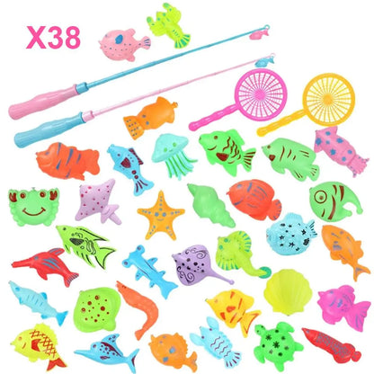 Children Bathtub Fishing Toy Swimming Bathing Pool Water Floating Fish Toy Parent-child Interactive Toys Game Children Toys new