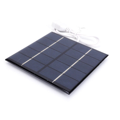 5V 240MA Solar Panel 5W Output USB Outdoor Portable Solar System For Low Power Products Cell Mobile Phone Chargers Electric Fan