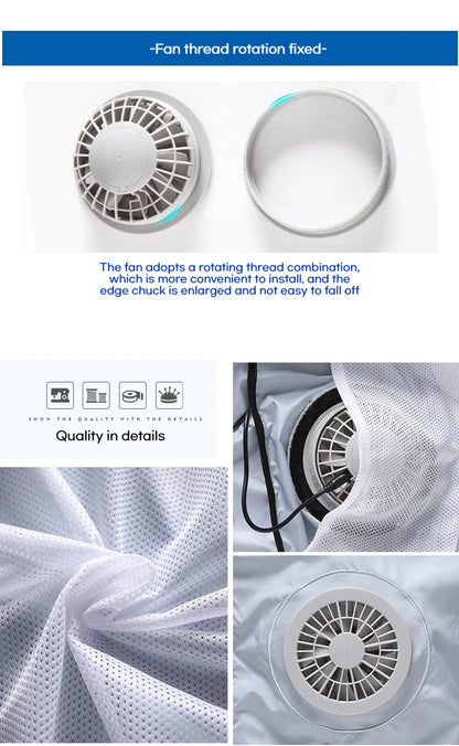 Summer Air Conditioning Suit Heatstroke Prevention Vest Men's and Women's High-tech Universal Camouflage Cooling Fan Suit