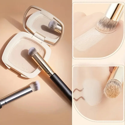 1pc Concealer Brush, Premium Nose Contour Kabuki Blusher Brushes, Flawless Under Eye Dense Face Makeup Brush for Blending Liquid