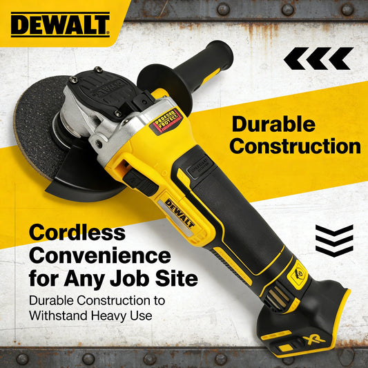 DEWALT DCG405 125mm flat head angle grinder bare machine tool cutting machine brushless 20V lithium battery tools(no battery)