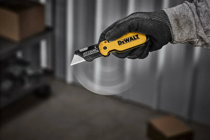 DEWALT DWHT10990 ATOMIC COMPACT SERIES Push And Flip Folding Utility Knife Hand Tools