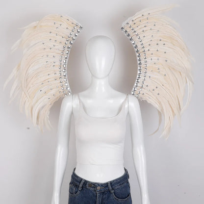 Halloween Carnival Feather Samba Costume Party Bar Performance Role Playing Props Makeup Dance Feather Wings Parade