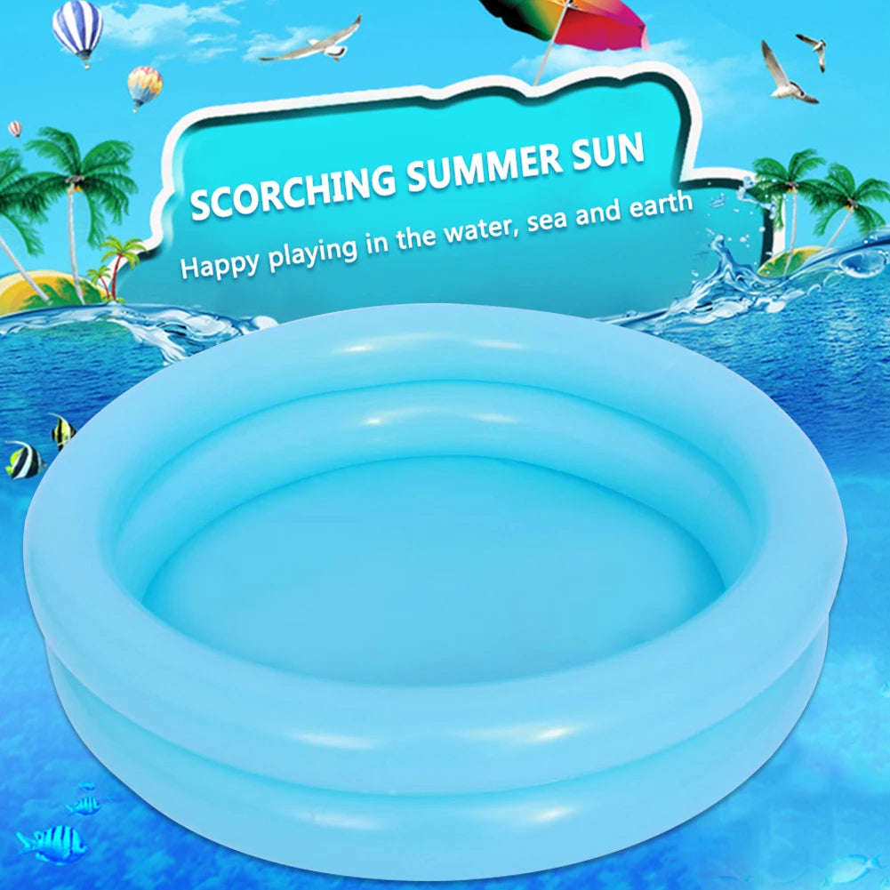 Inflatable Swimming Pool Kids Outdoors  Round Garden Paddling for 0-3Y Baby