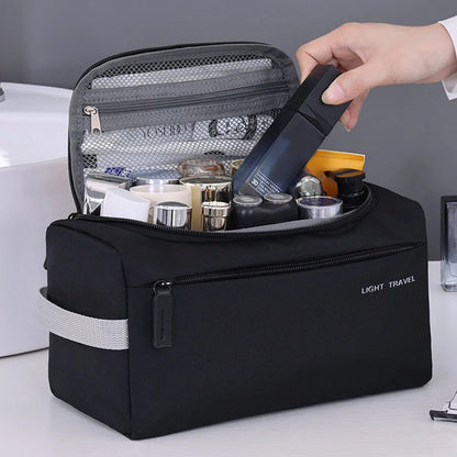 3-in-1 Travel Toiletry Bag Oxford Cloth Lightweight Waterproof Shaving Bag Handheld Makeup Bag Makeup Organizer Business