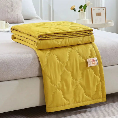 Summer Cooler Quilt Conditioning Quilt Double Sided Cold Effect Blanket Cooler Fiber Heat-dissipating Quilt Skin-Friendly Washed