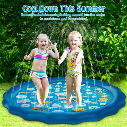 Water Fun toys outdoor water splash pad PVC inflatable swimming pool pad outdoor lawn play pad water amusement splash pad