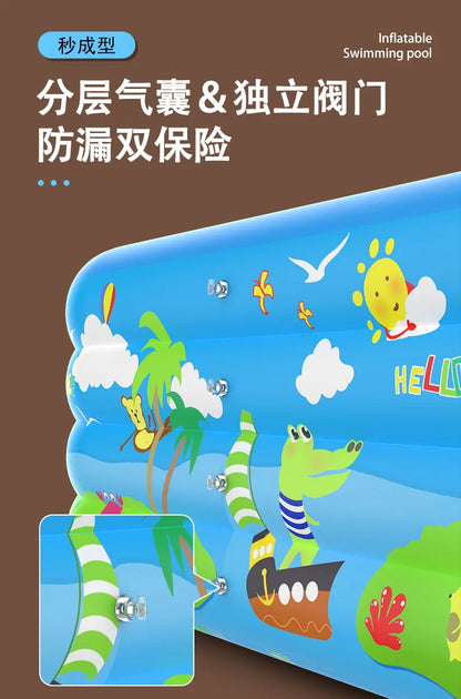 Large Foldable Inflatable Swimming Pool for Kids Adults Baby Family Indoor Outdoor Backyard Thickened Durable Summer Fun Pool