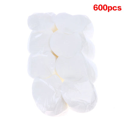 Bulk Pack Disposable Makeup Cotton Pads 60/300/600/1200Pcs Soft Pearl Notched Design Facial Cleansing Remover Pads Cosmetic Tool