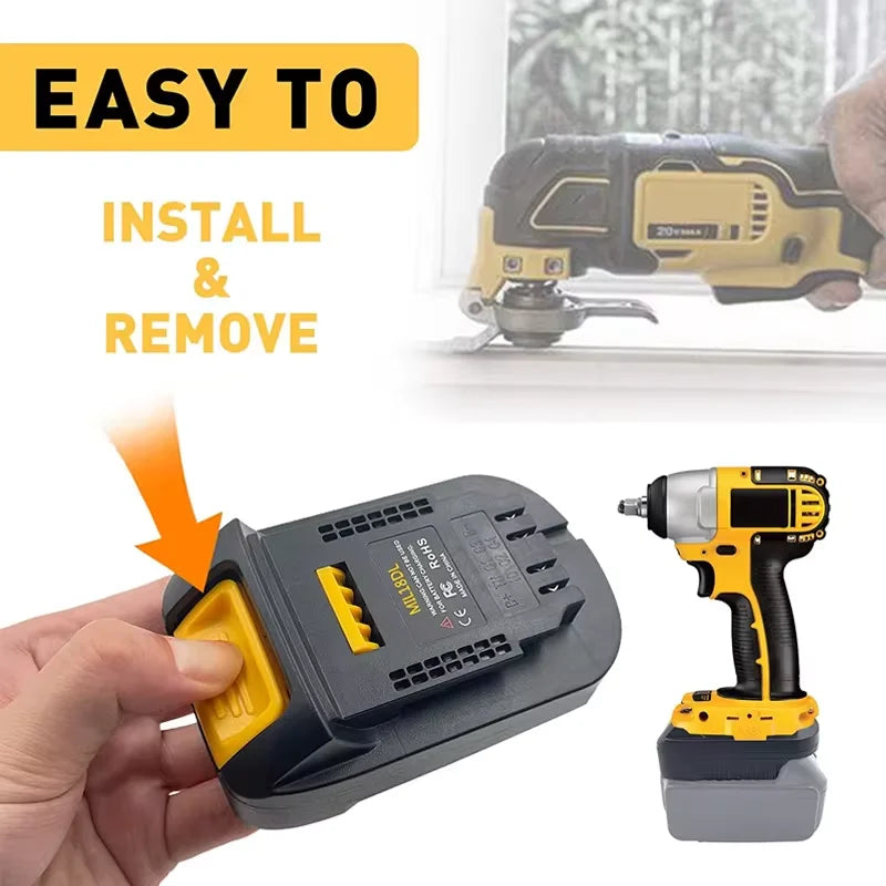 Power Tool Adapter DM18M MT20BSL Converter For Bosch For BlackDecker 18V Li-ion Battery for Makita/Milwaukee/Dewalt Tools