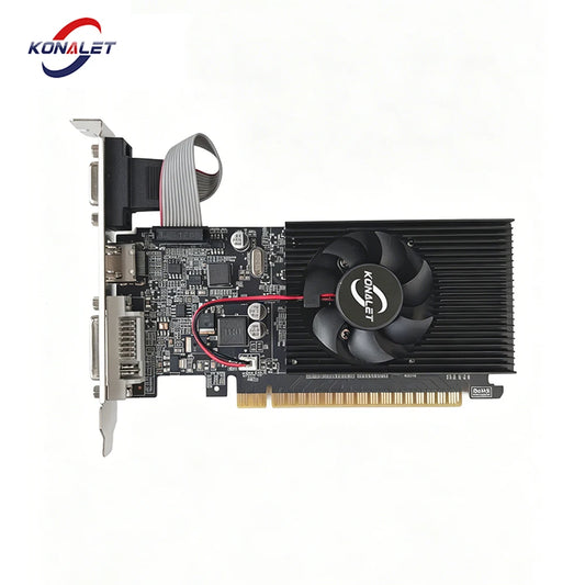 GT610 2GB DDR3 GPU 64bit PCI Express x16 Video Card HDMI DVI VGA Low Profile Graphics Card for Office PC