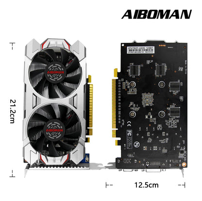 AIBOMAN GTX750Ti 4GB Graphics Card Gaming GDDR5 Computer GPU Video card for Work