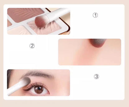 5/8/10pcs Natural Eye Makeup Brushes Set Detail Eyeshadow Brush Makeup Brush Kit White Ultra Soft Eyeshadow Eyeliner Makeup Tool