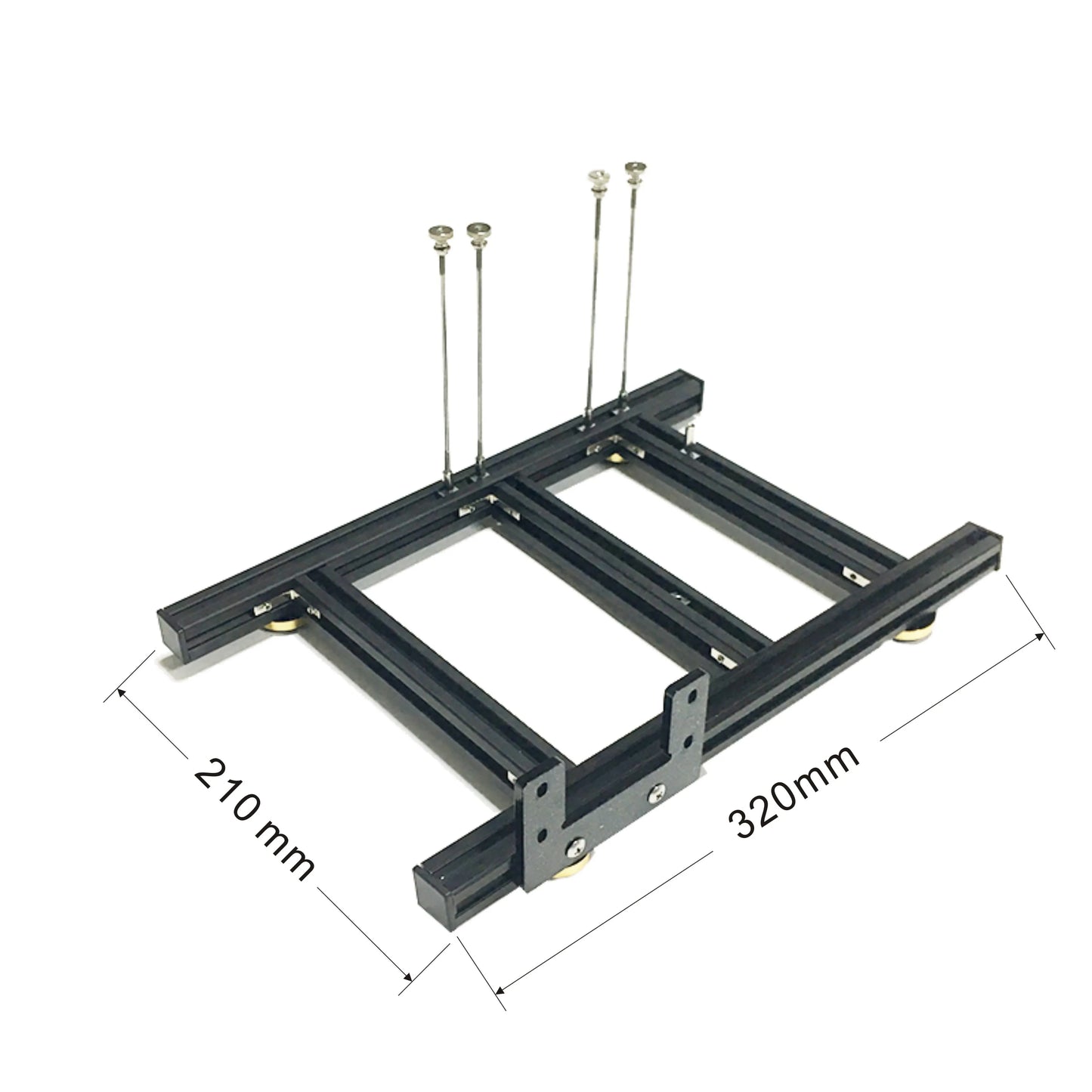 Graphics card holder DIY external graphics card base with power base for ATX  PSU aluminum Fixed bracket for graphics card dock