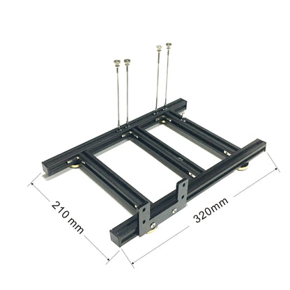 Graphics card holder DIY external graphics card base with power base for ATX  PSU aluminum Fixed bracket for graphics card dock