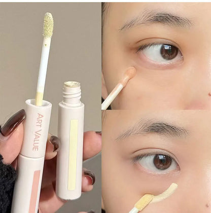 Dual End Concealer Stick Pink Liquid Brightening Contour Pen Correcting Penfor Under Eye & Face Sculpting Full Coverage Makeup