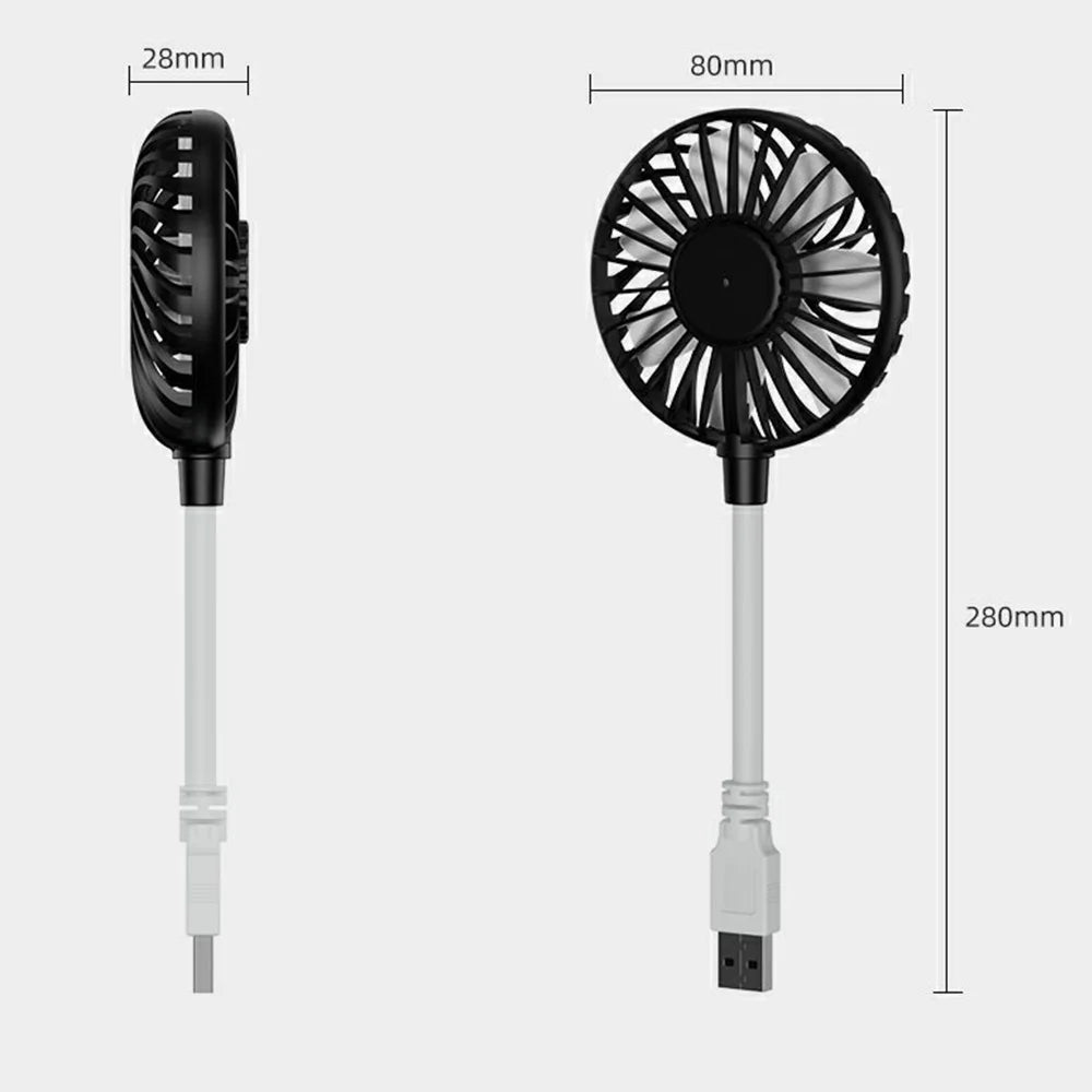Mute Cooling Fan Summer Portable Fan Mini USB Fan Plug And Play Student Dormitory Cooler Accessories For Power Bank Laptop PC