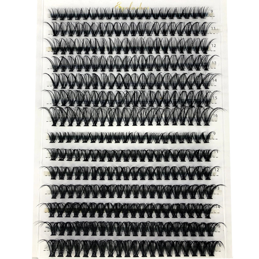 AMSDCN 100/280 clusters 30D 40D 60D 80D curly eyelashes naturally soft DIY makeup false eyelashes