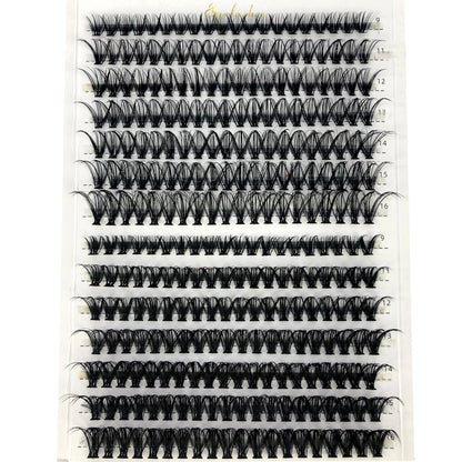 AMSDCN 100/280 clusters 30D 40D 60D 80D curly eyelashes naturally soft DIY makeup false eyelashes