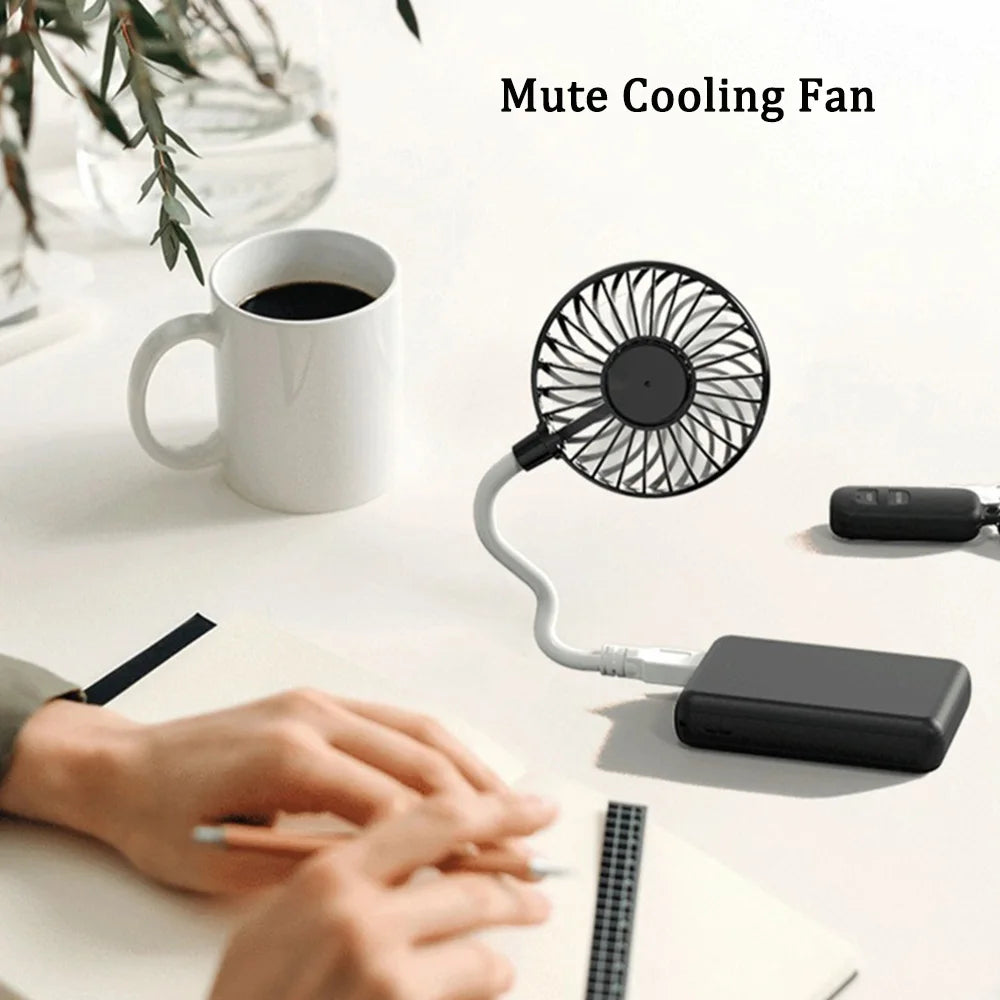 Mute Cooling Fan Summer Portable Fan Mini USB Fan Plug And Play Student Dormitory Cooler Accessories For Power Bank Laptop PC