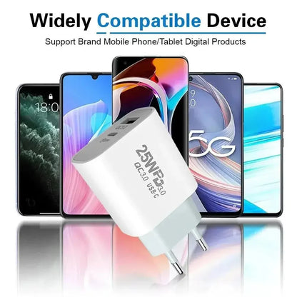 For iPhone Fast Charger 20w+20w Wall Type C Charging Cable Mobile Phone Compatible For IPhone 14 13 12 11 Pro Max XR XS X 7 8