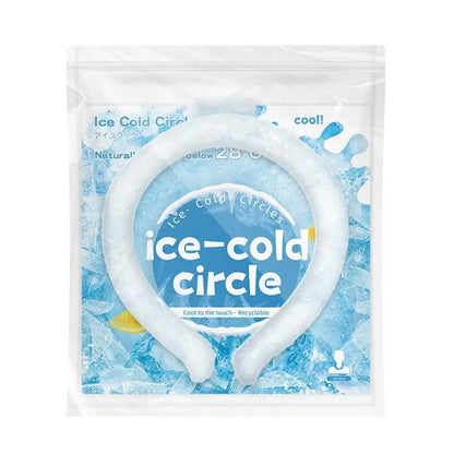 【CC】Outdoor Summer Neck Cooling Tube Wraps Ice Ring Neck Cooler Reusable Cooling Tool For Camping Hiking Cycling Running Fishing