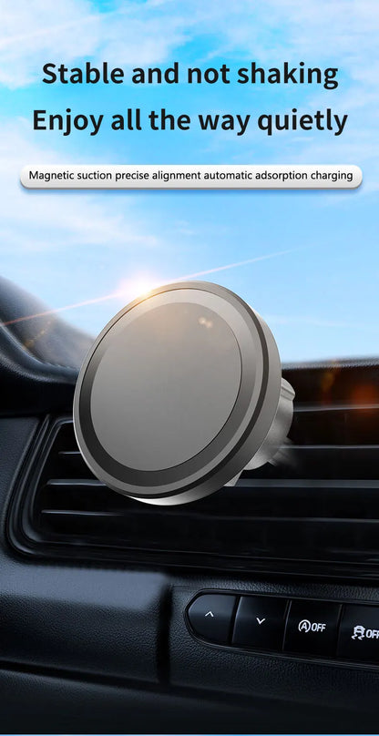 HOMEFISH Magnetic Car Wireless Charger Stand Mobile Phone Chargers Holder For Phone Pad  Watch Earphones Fast Charging Station