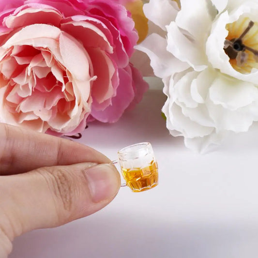Furniture  Dollhouse Accessories Dollhouse Miniature Beer Cup Miniature Scene Model Mini Lemon Cup Drinks  Mini Beer Mug