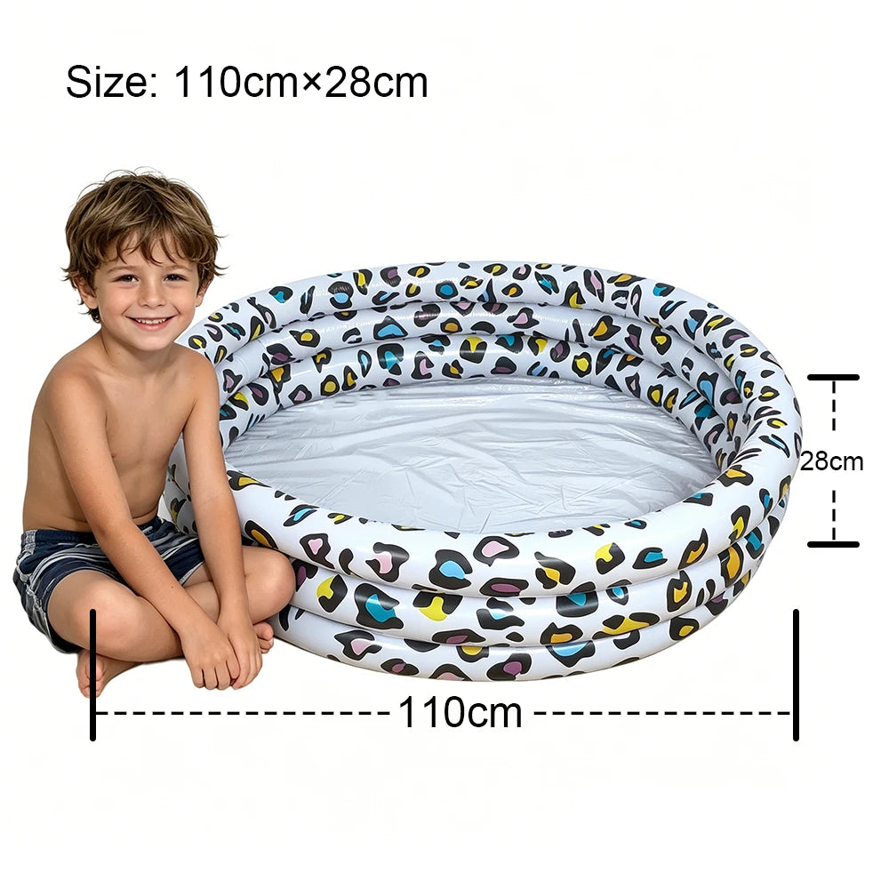 Leopard Pattern Inflatable Children's Sand Pool Outdoor Pool Indoor Ocean Ball Pool Baby Paddling Pool Pvc Swimming Pool