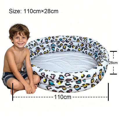 Leopard Pattern Inflatable Children's Sand Pool Outdoor Pool Indoor Ocean Ball Pool Baby Paddling Pool Pvc Swimming Pool