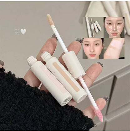 Dual End Concealer Stick Pink Liquid Brightening Contour Pen Correcting Penfor Under Eye & Face Sculpting Full Coverage Makeup