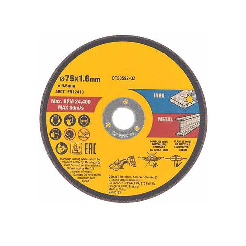 DEWALT 76mm INOX Bonded Abrasive Cutting Disc Cutting Multi-Mat Cutting Disc Electric Tools Parts (3 Pack) DT20592-QZ