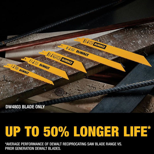 DEWALT Original Bi-Metal Reciprocating Saw Blades Sturdy Durable Tools Accessories DW4808 DW4802 DW4812 DW4813 DWA4186