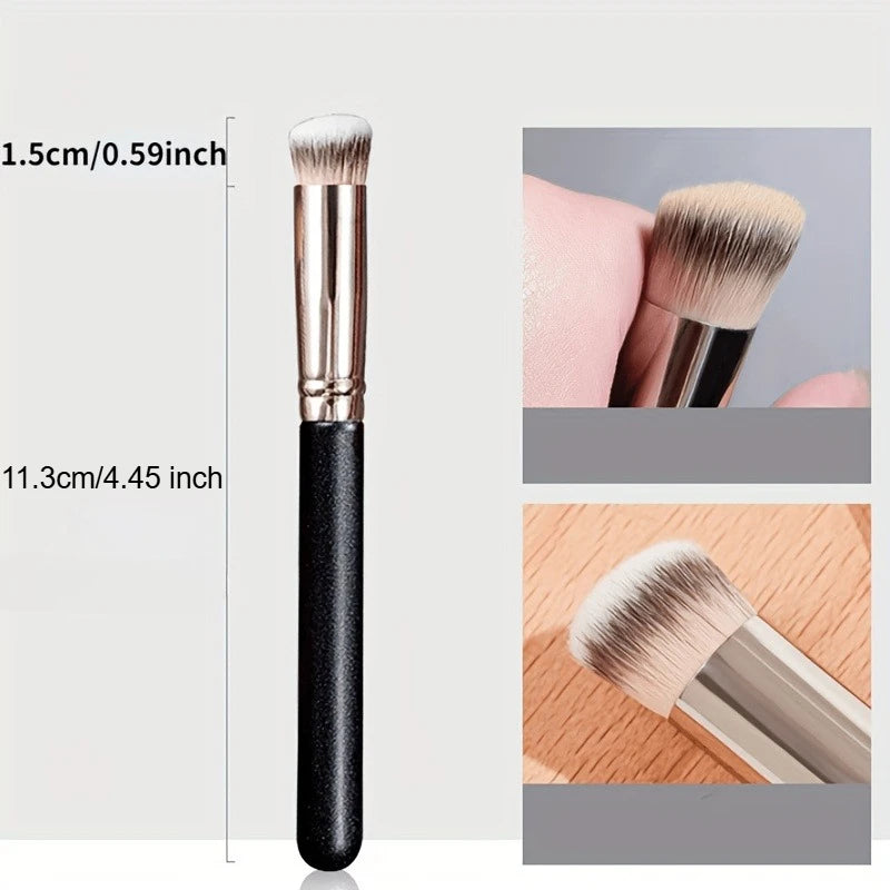 1pc Concealer Brush, Premium Nose Contour Kabuki Blusher Brushes, Flawless Under Eye Dense Face Makeup Brush for Blending Liquid