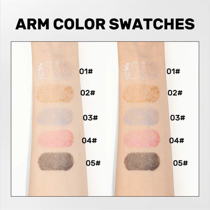 Glitter Diamond Mascara Waterproof Smudge-Proof Volumizing Lengthening Sparkling Snowflake Flake Clump-Free Lasting Party Makeup