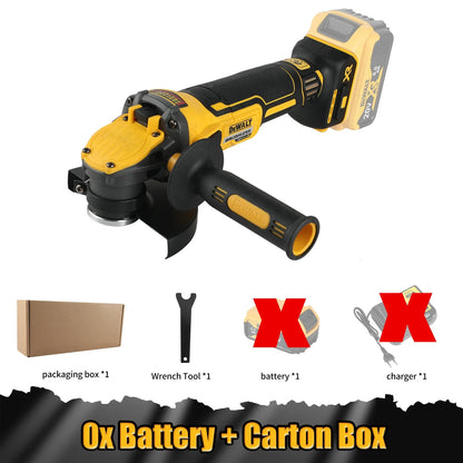 DEWALT DCG409 20V Brushless Cordless Angle Grinder: 125mm Rechargeable Portable Cutting & Polishing Power Tool