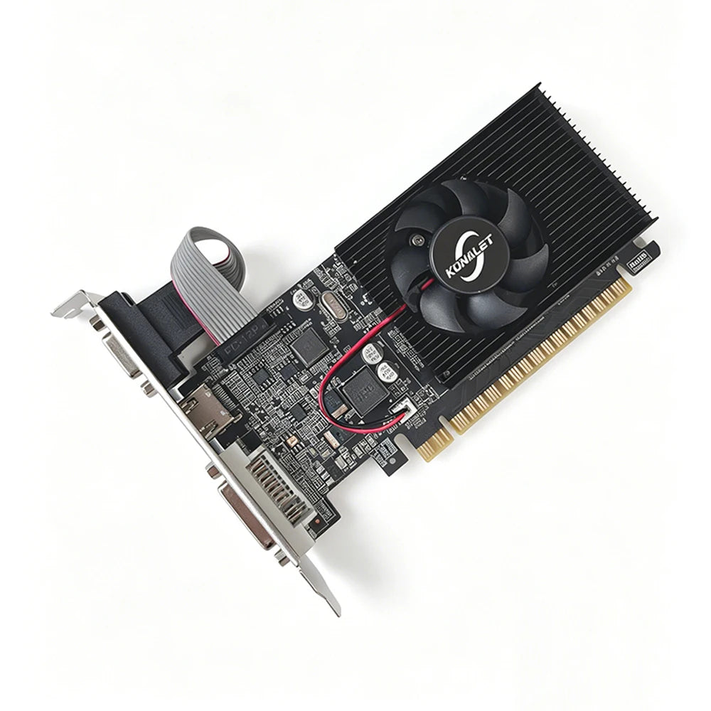 GT610 2GB DDR3 GPU 64bit PCI Express x16 Video Card HDMI DVI VGA Low Profile Graphics Card for Office PC