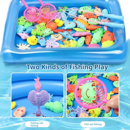 Children Bathtub Fishing Toy Swimming Bathing Pool Water Floating Fish Toy Parent-child Interactive Toys Game Children Toys new