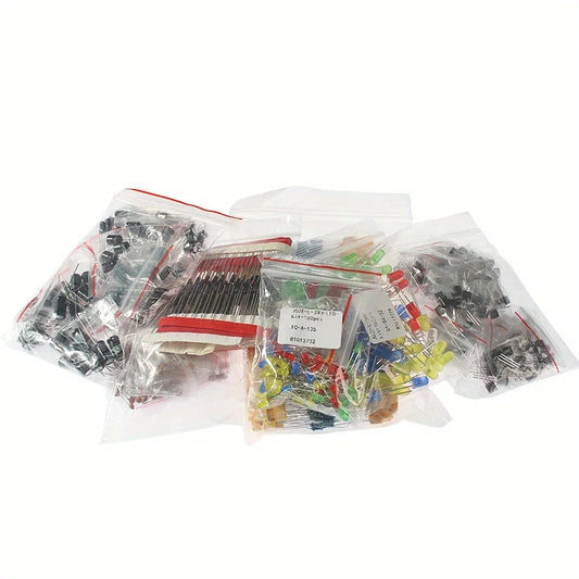 Transistor Kits LED Diodes 3mm 5mm Resistor Assorted Set Capacitors Kit J02D J02E J02J J02B J01I J01H U01Q