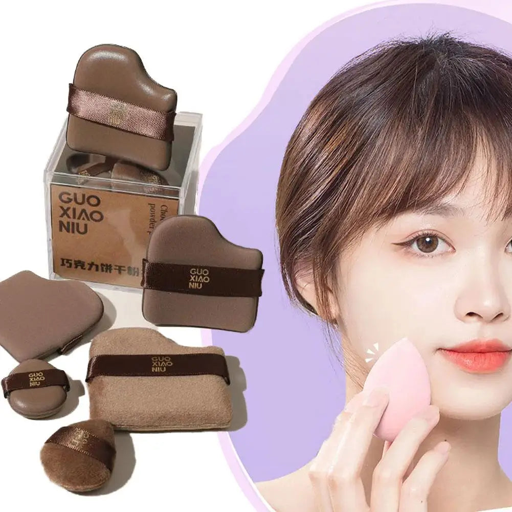 Chocolate Cookies Powder Puff Facial Makeup Sponge Soft Velvet Cosmetics Puff Mixer Beauty Foundation Make-Up Sponge Makeup