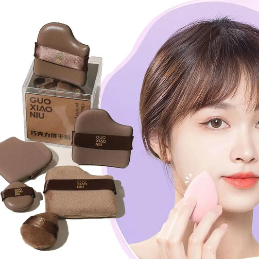 Chocolate Cookies Powder Puff Facial Makeup Sponge Soft Velvet Cosmetics Puff Mixer Beauty Foundation Make-Up Sponge Makeup